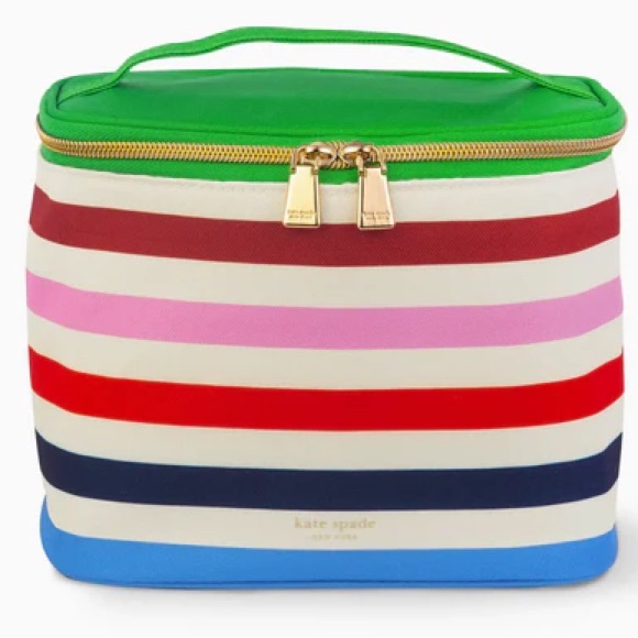 kate spade Handbags - Kate Spade Colorful Striped Lunch Tote